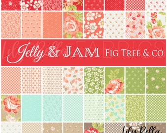 Jelly and Jam Fat Quarter Bundle (40 pcs) by Fig Tree & Co. for Moda