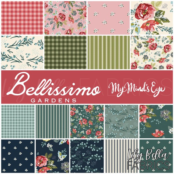 Bellissimo Gardens Rolie Polie (40 pcs) by My Mind's Eye for Riley Blake