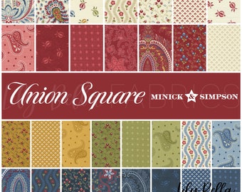 Union Square Jelly Roll (40 pcs) by Minick & Simpson for Moda