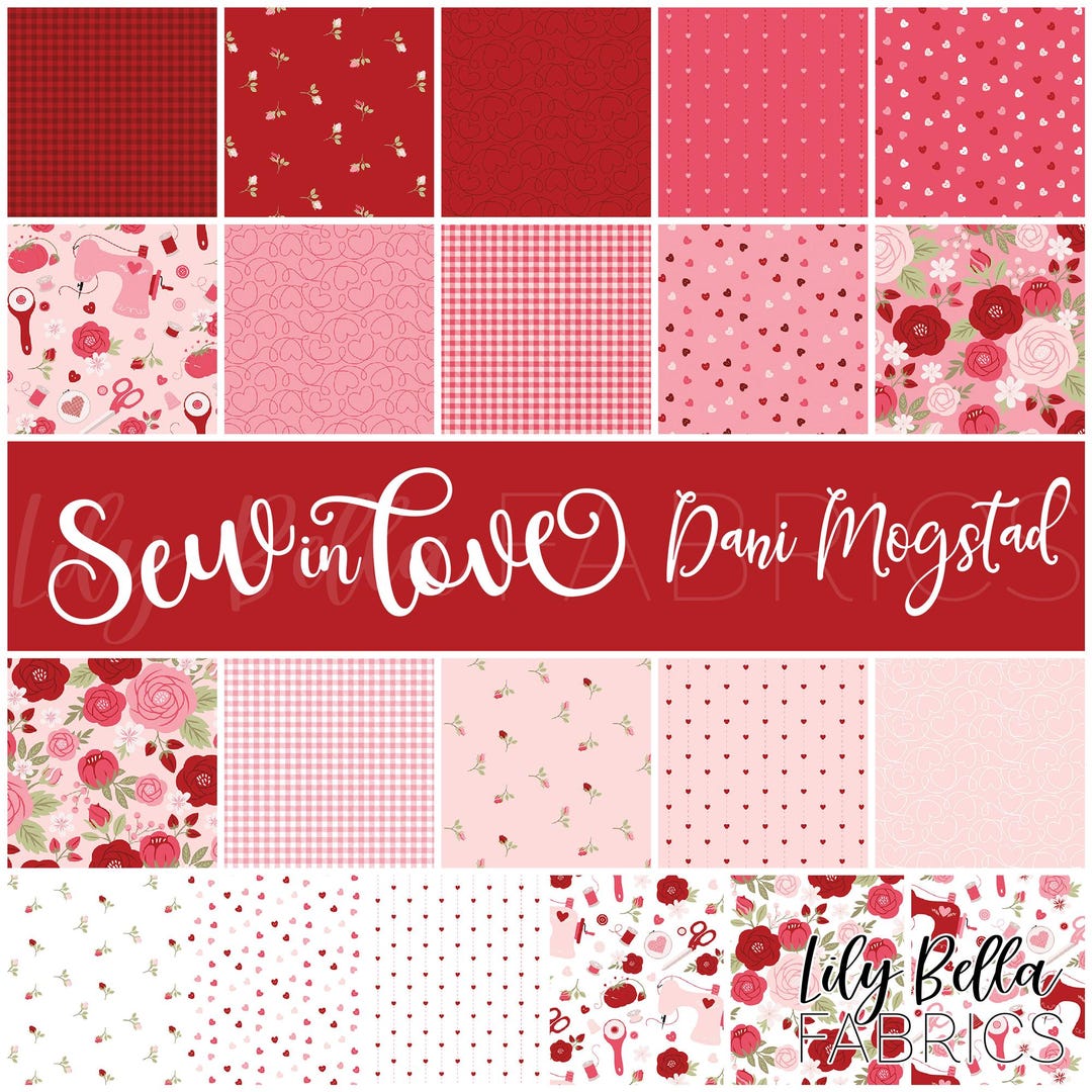 Sew in Love Fat Quarter Bundle (21 Pcs) by Dani Mogstad for Riley Blake ...
