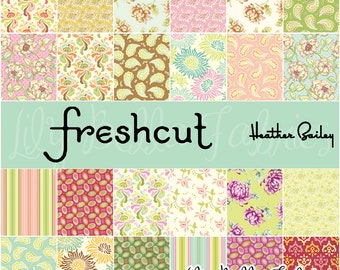 Freshcut Charm Pack (30 pcs) by Heather Bailey for FreeSpirit