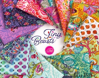 Tiny Beasts - Fat Eighth Bundle (14 pcs) by Tula Pink for FreeSpirit