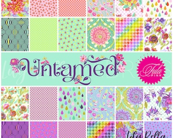 PREORDER DEPOSIT - Untamed 10 Inch Charm Pack (42 pcs) by Tula Pink for FreeSpirit - OCTOBER 2024 Release