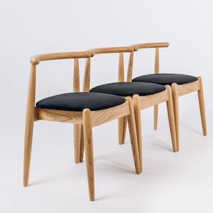 Handcrafted Solid Oak Dining Chair – Scandinavian Design for Kitchen & Living Room