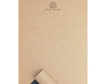 Jute yoga mat | 100% natural material | Natural rubber underside | Non-slip jute mat, robust & odorless | Includes carrying strap