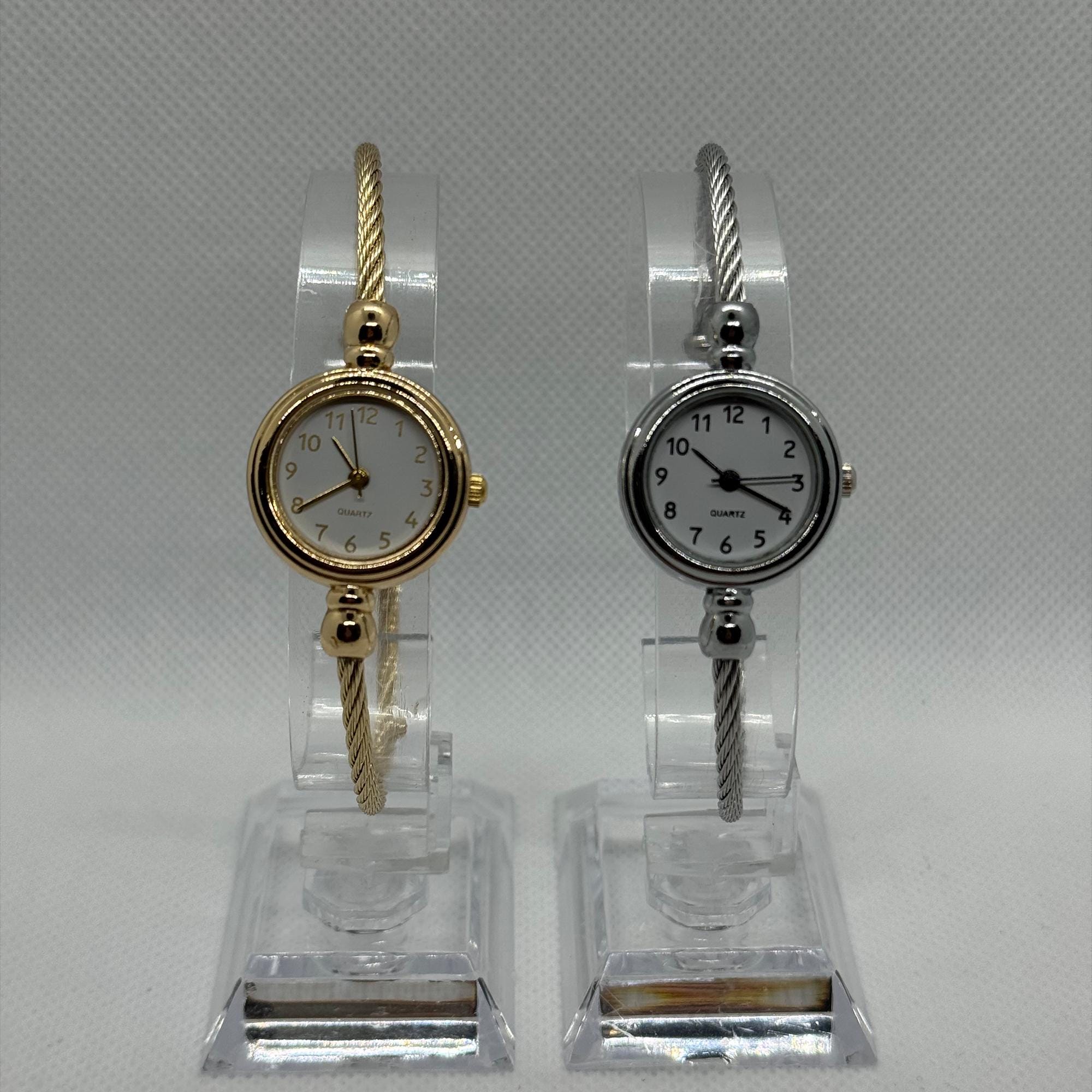 Minimalist Bangle Watch for Women – 2 Colors Gold or Silver 