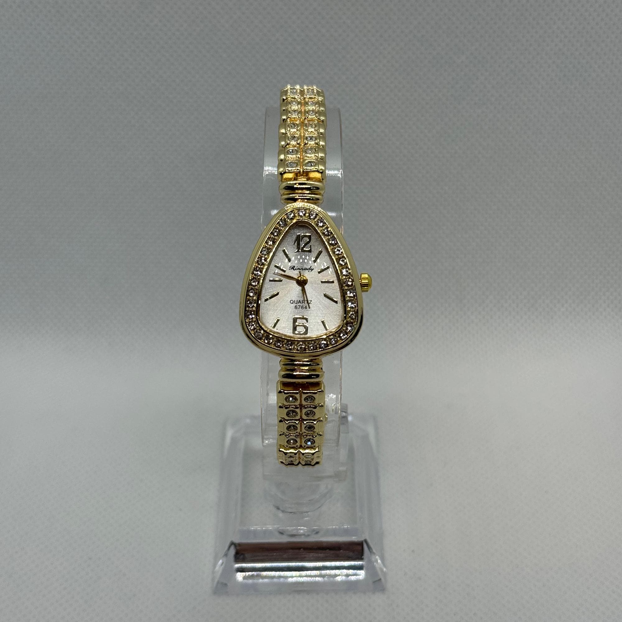 Women\'s Gold Analog Quartz Elegant Slim Strap Rhinestones Bracelet Wrist Watch $_10.JPG?set_id=880000500F main image 4