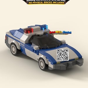Inspector Gadget – Polizeiauto 80s Edition | Fan-Made MOC | Nur Digitale PDF-Bauanleitung & Teileliste