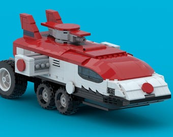 Red Fury Racer MOC – Saber Rider Inspired Sci-Fi Build (PDF + Parts List)