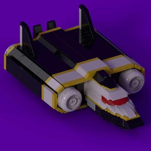Ramrod Spaceship LEGO MOC Instructions – Saber Rider Inspired Sci-Fi Build (PDF + Parts List)