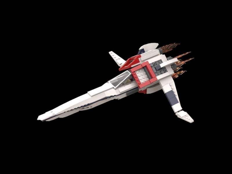 Shane Gooseman's Interceptor from Galaxy Rangers Lego MOC | PDF instructions & parts list for download only | perfect for retro fans