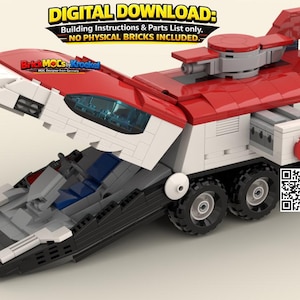 MOC LEGO Red Fury Racer V3 Saber Rider – solo Instrucciones Digitales + Lista Piezas PDF