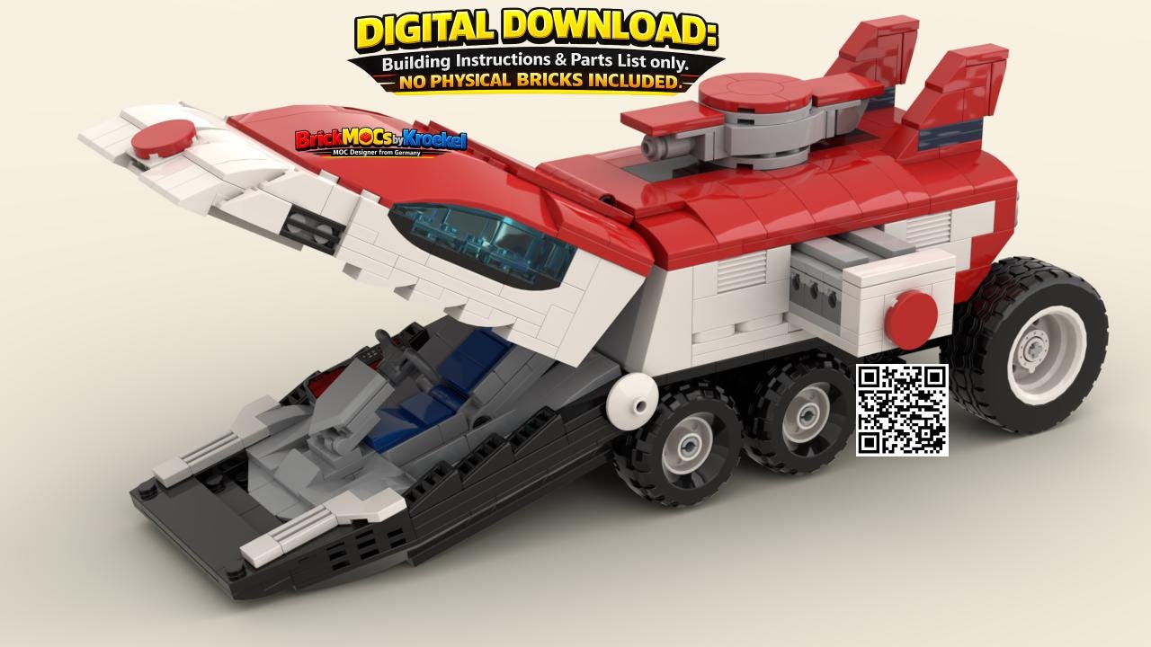 Red Fury Racer MOC - Digital Building Instructions | Fan-made