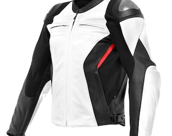 Herren Rindsleder MOTOGP Leder Racing Jacke, Leder Motorradjacke, CE-geprüfte Motorrad Lederjacke, maßgeschneiderte Sportjacke