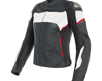 Motorbike Racing Cowhide Leather Jacket Women, CE Approved Armor Motorcycle Riding Leather Jacket, Custom Handmade Sportbike Leather Jacket