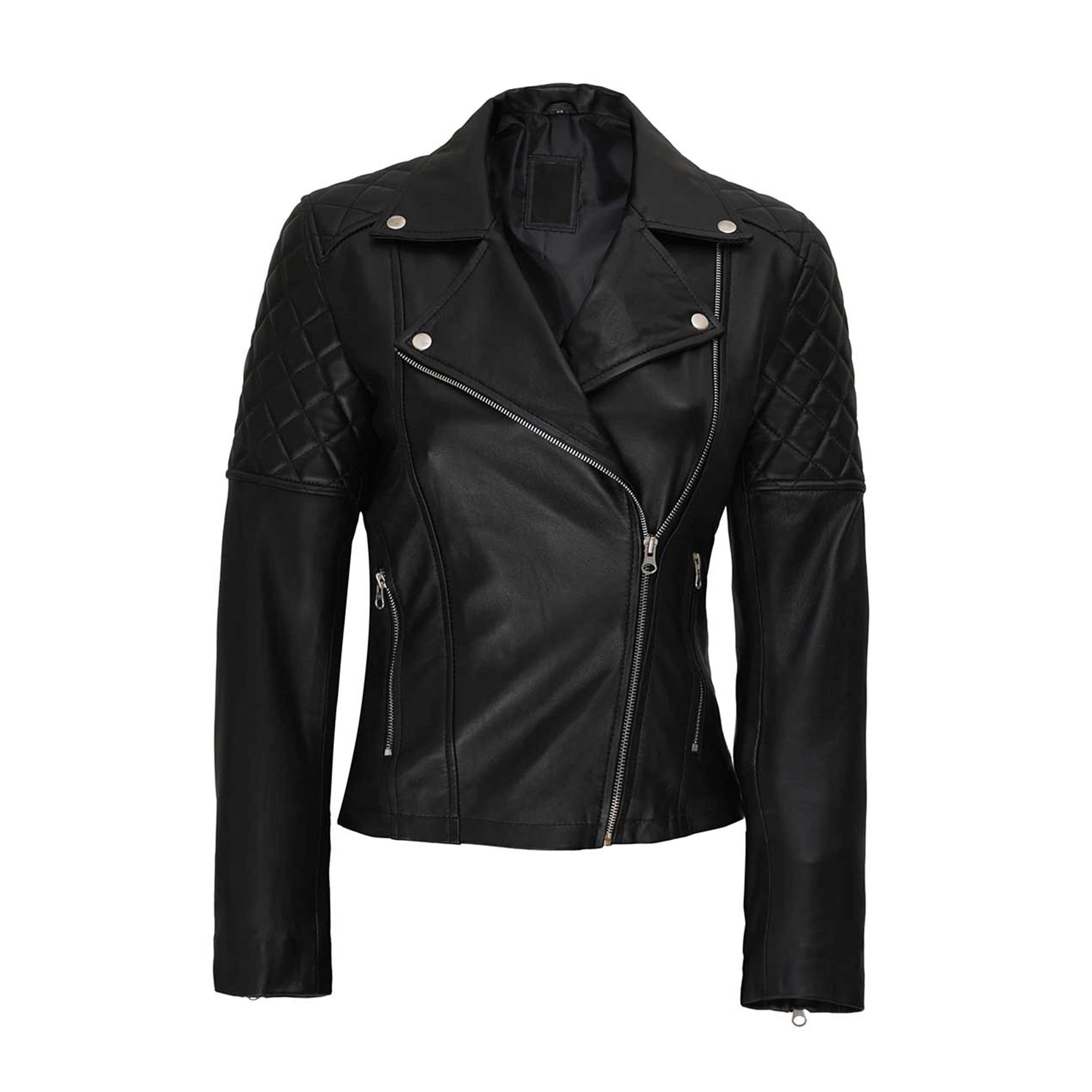 レディース本革ブランドバイカースタイルジャケット、レディース