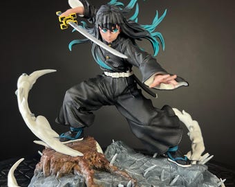Mist Hashira Swordsman – 3D Printed Figure – Resin Model Kit – Painted/Unpainted