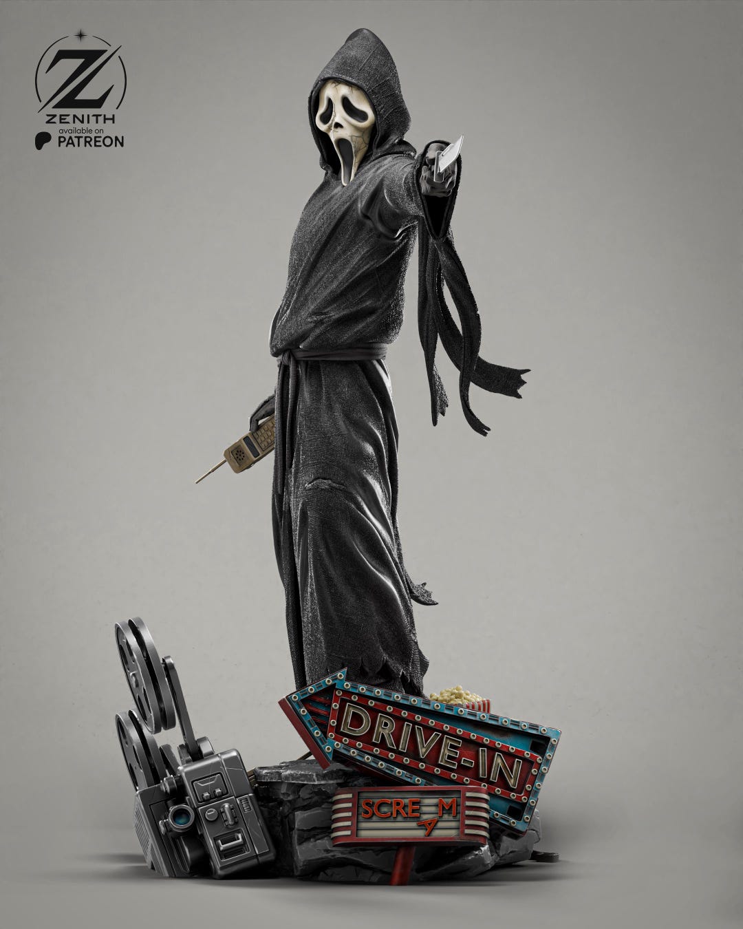 Ghostface – 3D Printed Figure – Resin Model Kit – Painted/unpainted ...