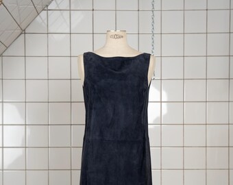Instante by Gianni Versace jaren 90 suède jurk met jurk