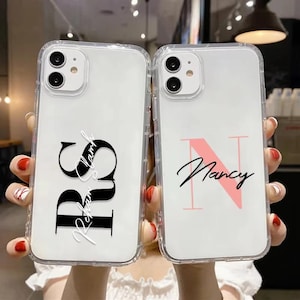 Embossed Silicone iPhone Case – Custom Name Gift–Custom Phone Case Gift for Him or Her – iPhone 16, 15, 14, 13, 12, 11,Pro Max