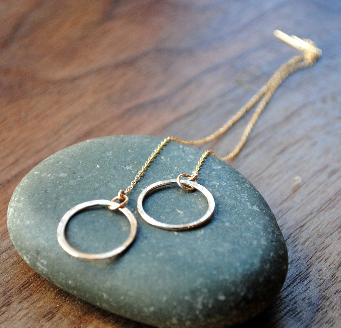Threader Earrings 14K Gold Threaders Sterling Silver Etsy