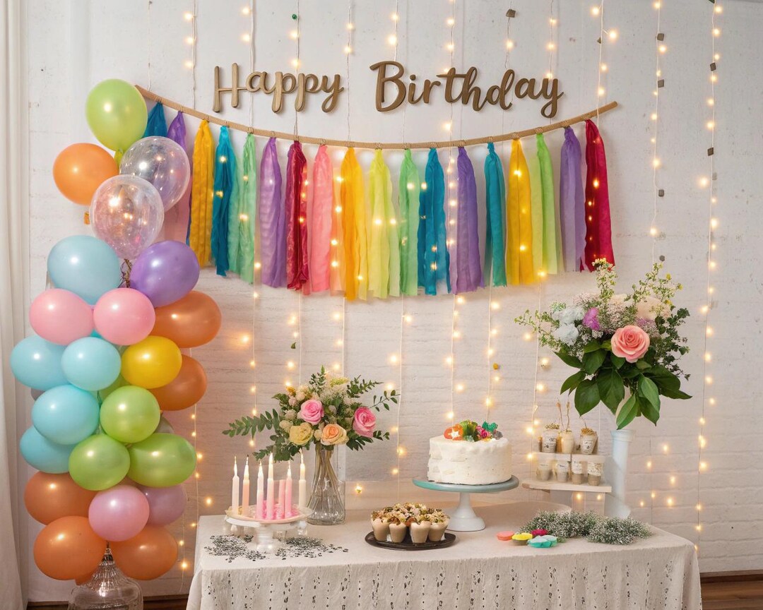 Design In Birthday Birthday Decorative Templates - Etsy