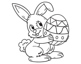 6 PNG Easter bunny drawing| Easter clipart, Easter PNG graphics, transparent background