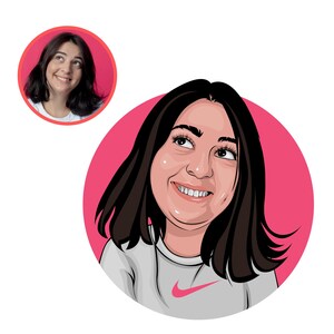 Retrato de desenho animado personalizado | foto de perfil de desenho animado | foto de desenho animado | avatar personalizado | retrato de desenho animado vetorial | retrato vetorial