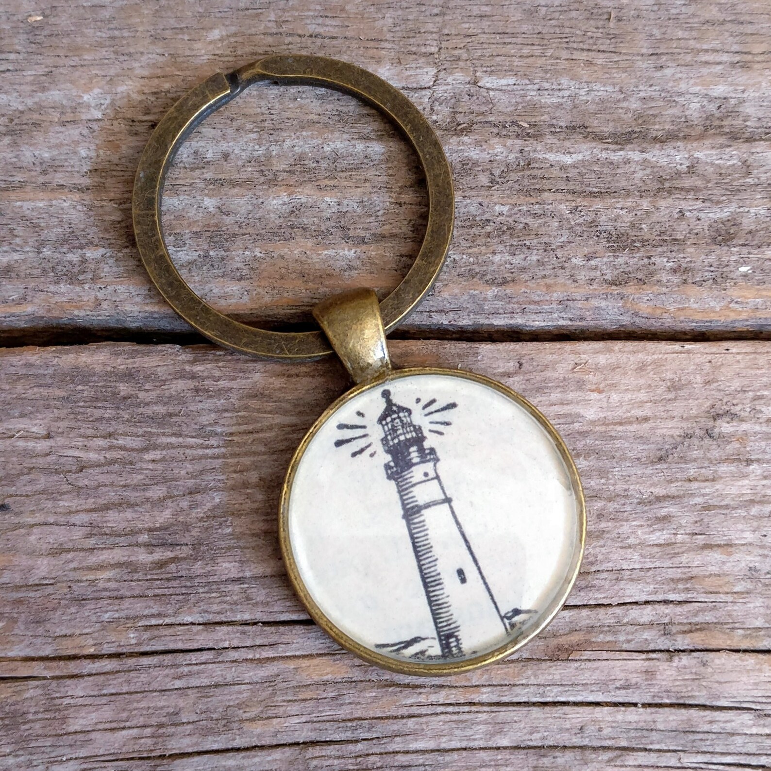 Lighthouse Keychain Lighthouse Vintage Dictionary Image Etsy