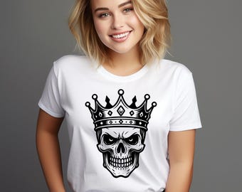 Silueta de calavera SVG: paquete SVG, archivos de corte Cricut, dibujo digital