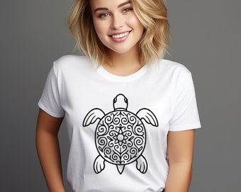 Tortoise Silhouette SVG: Animal Clip Art, Cricut Cut Files, Digital Drawing