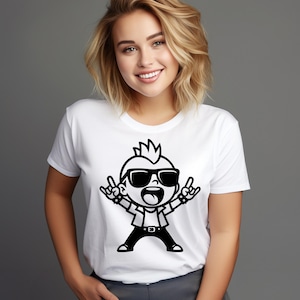Punk Mohawk Man with Sunglasses – SVG PNG Clipart Bundle