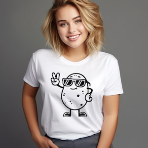 Funny Potato Characters SVG – Cartoon Clipart with Sunglasses