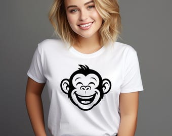 Monkey Wearing Sunglasses Svg: Animal Clip Art, Cricut Cut Files, Digital Drawing