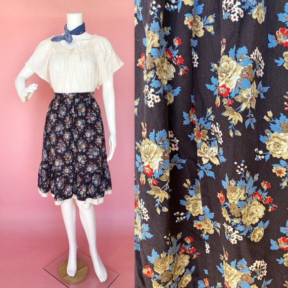 90’s does 70’s gunne sax style skirt little house