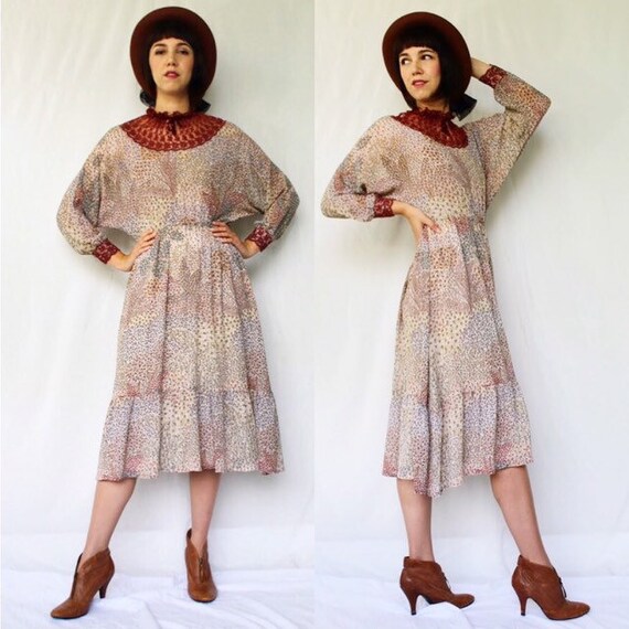70s prairie dress