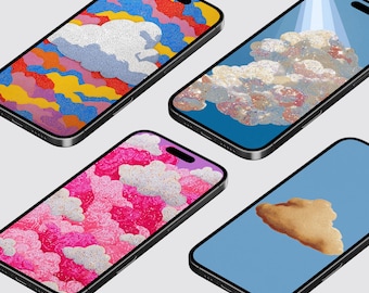 4 Crystal Cloud Phone Wallpapers | Original Embellished Designs