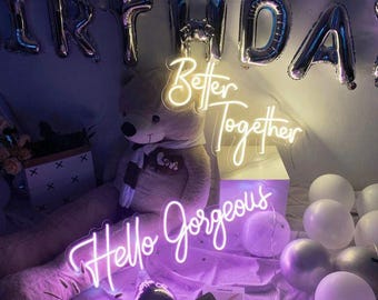 Insegna al neon personalizzata/Insegna decorativa al neon/Insegna al neon per matrimoni/Insegna al neon a LED/Arte al neon/Regali personalizzati/Insegna al neon estetica/Arredamento per la casa/Insegna luminosa a LED