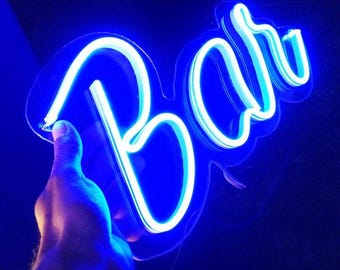 Custom Neon Bar Sign, Open Bar Neon Sign, Whiskey Cocktail Tequila Bar Sign, Business Light Bar Sign, Beer Signs, Home Decor, LED Neon Signs