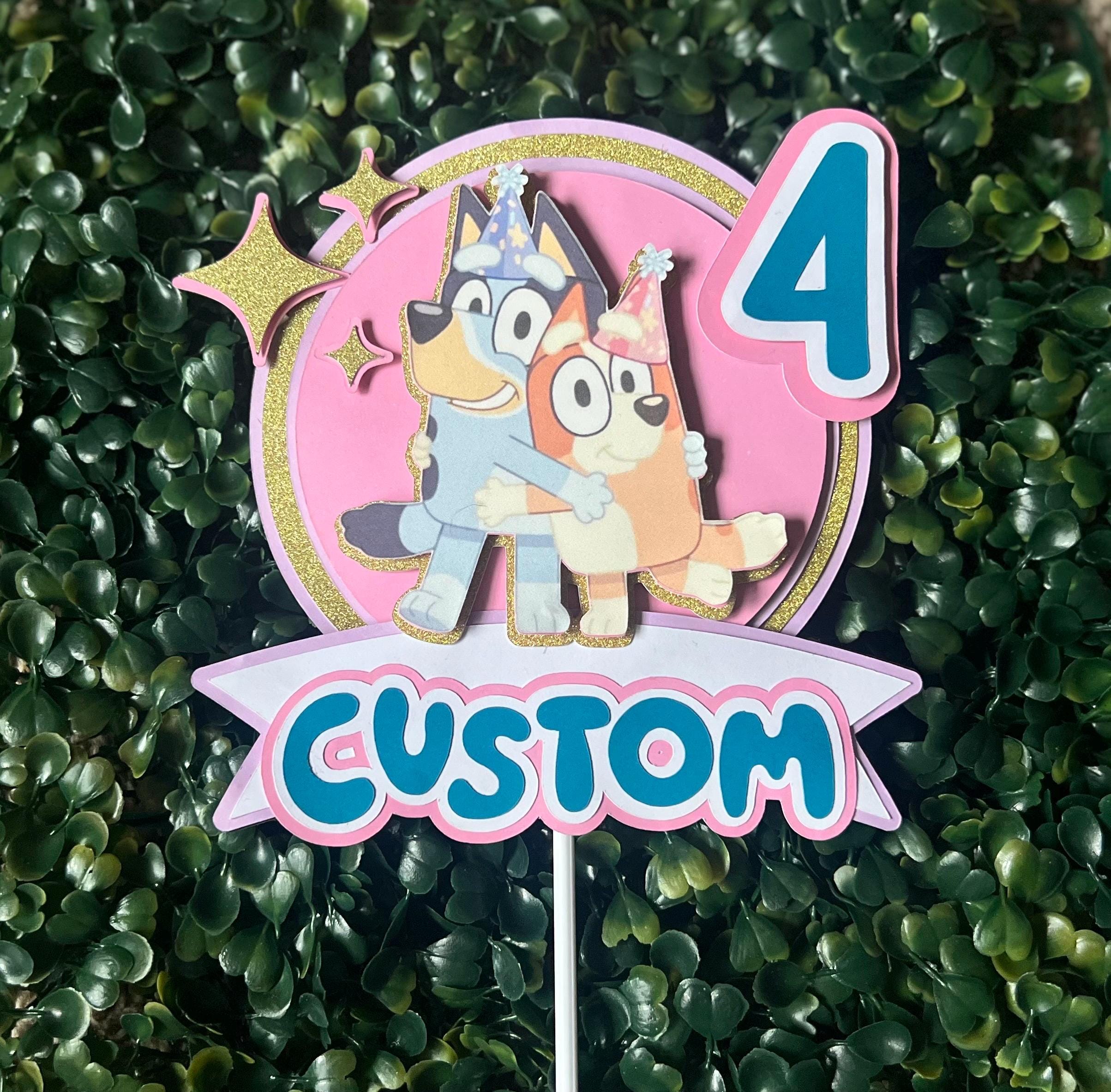 3D Customizable “Bluey” Cake Topper - Birthday