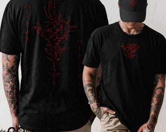 Disney Kingdom Hearts Heartless T-shirt, streetwear tee, Kingdom Hearts birthday gifts, cyber, tribal - R