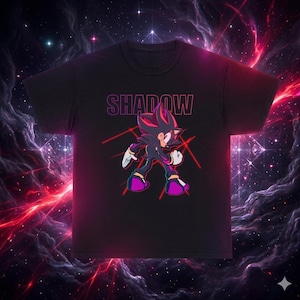 Shadow the Hedgehog Shirt Oversize - Etsy Denmark
