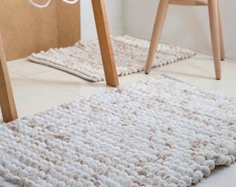 Badmat badkamer decoratief tapijt Ottova bruin beige set van 2