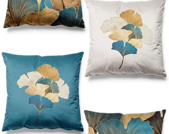 Pillowcase, Orange / Patina Blue