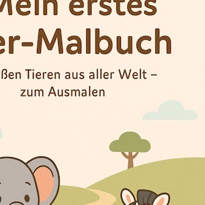 Mon premier livre de coloriage d'animaux – un plaisir de coloriage pour les enfants