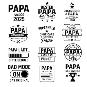 Vatertag I Papa Geschenk I Plotter I Laser I Schneidmaschine I Geschenk für Ihn | Grill I BBQ I SVG&PNG Set für Plotter, Laser, Geschenke