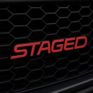 STAGED EMBLEM FORD