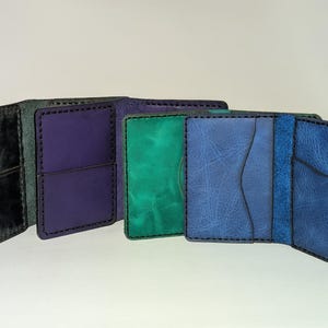 couro, feito à mão, presente personalizado, carteira, carteira de cartão, presente masculino, porta-cartão, porta-cartão, presente para marido, carteira dobrável, projeto de couro