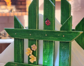 Handmade wooden napkin holder "Summer", inspired by a summer getaway, adds a bright accent to your table.