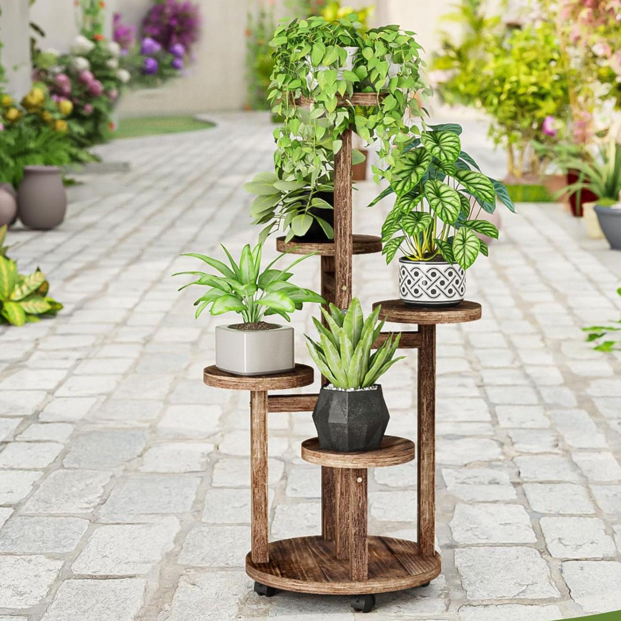 Tier Plant Bicycle Plant Stand Walmart Flower Cart Metal Garden Plant Stand  With Decorative Wheels For, image size:2000x2000